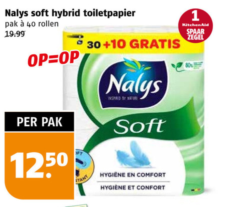 Nalys   toiletpapier folder aanbieding bij  Poiesz - details