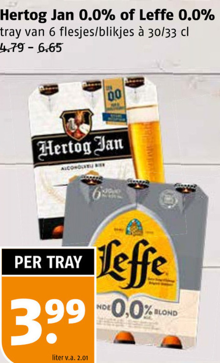 Leffe   alcoholvrij bier folder aanbieding bij  Poiesz - details