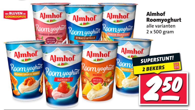 Almhof   vruchtenyoghurt folder aanbieding bij  Nettorama - details