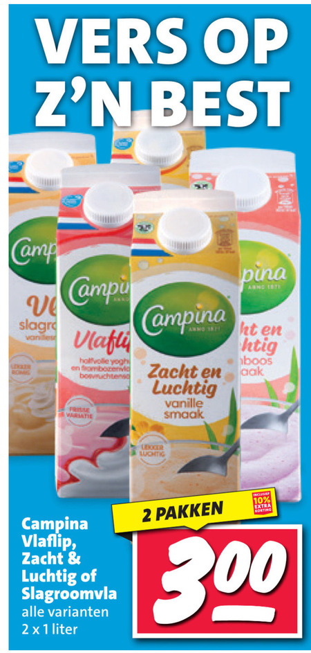 Campina   vla folder aanbieding bij  Nettorama - details