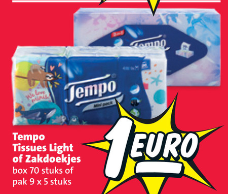 Tempo   zakdoek, tissue folder aanbieding bij  Nettorama - details