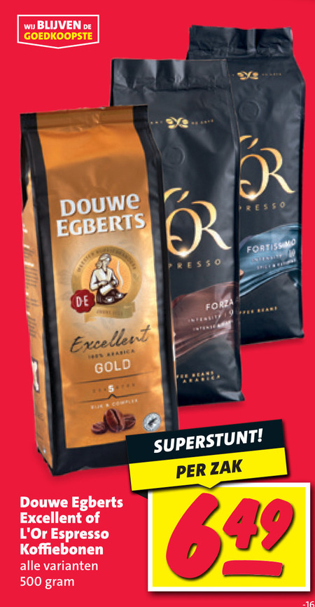 Douwe Egberts   koffiebonen folder aanbieding bij  Nettorama - details