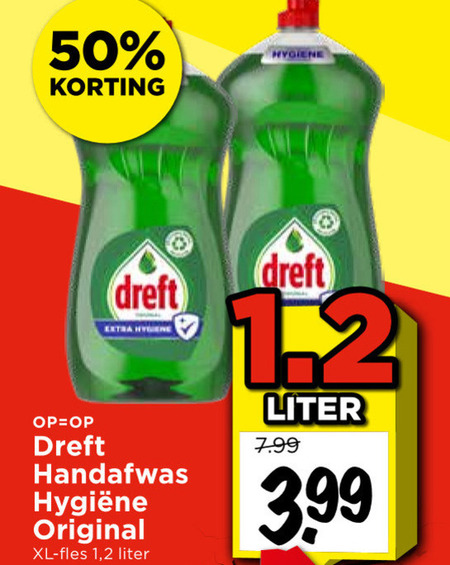 Dreft   afwasmiddel folder aanbieding bij  Vomar - details