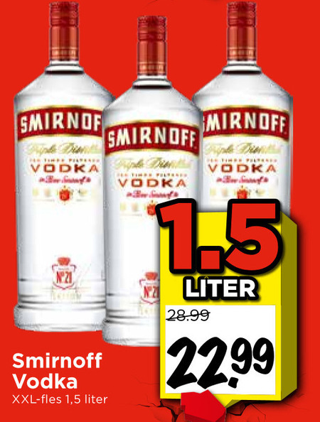 Smirnoff   wodka folder aanbieding bij  Vomar - details