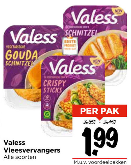 Valess   vegetarisch folder aanbieding bij  Vomar - details