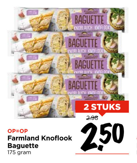 Farmland   belegd stokbrood folder aanbieding bij  Vomar - details