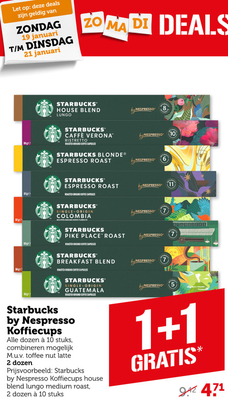 Starbucks   koffiecups folder aanbieding bij  Coop - details