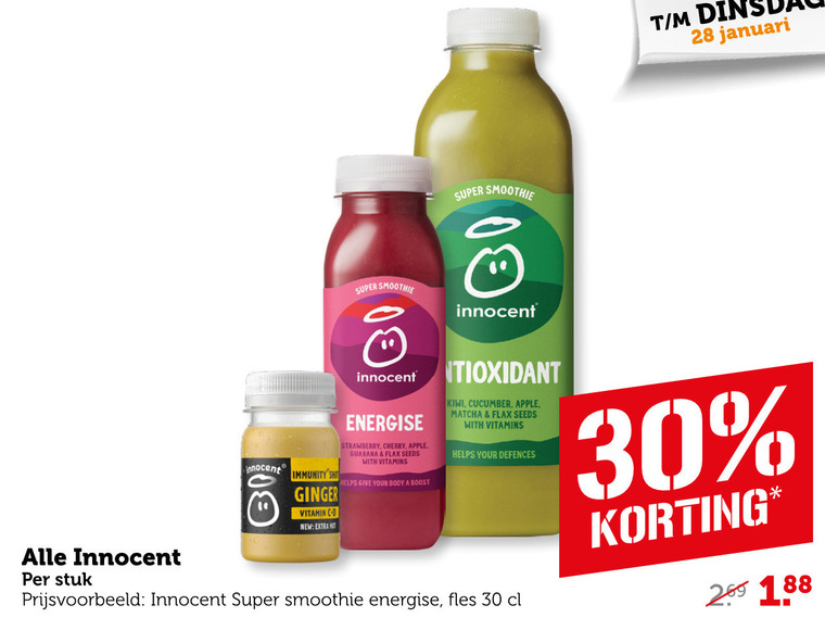 Innocent   fruitsmoothie folder aanbieding bij  Coop - details