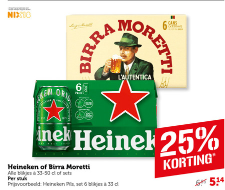 Heineken   blikje bier folder aanbieding bij  Coop - details