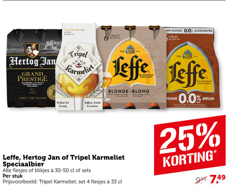 Karmeliet   speciaalbier, blikje bier folder aanbieding bij  Coop - details