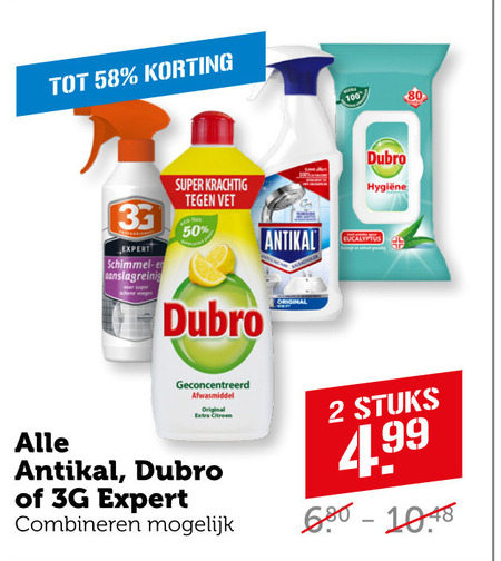 Antikal   kalkaanslagreiniger, afwasmiddel folder aanbieding bij  Coop - details