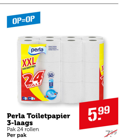 Perla   toiletpapier folder aanbieding bij  Coop - details