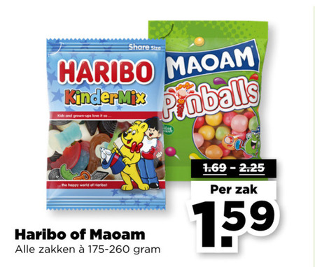 Haribo   snoep folder aanbieding bij  Plus - details