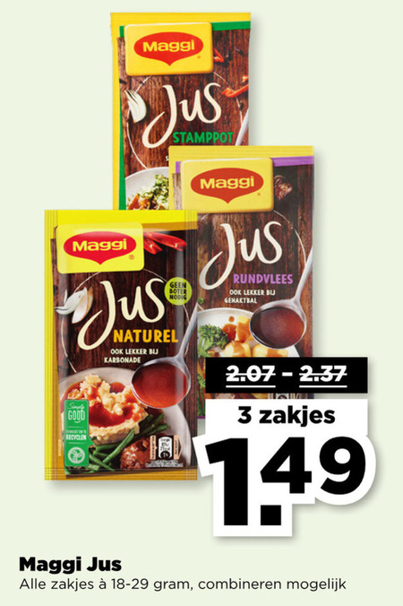 Maggi   jus folder aanbieding bij  Plus - details