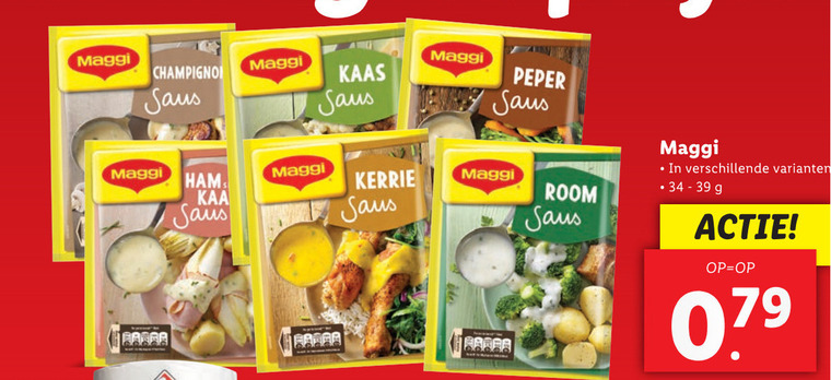 Maggi   saus folder aanbieding bij  Lidl - details