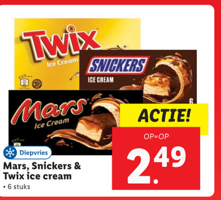 Mars   ijsreep folder aanbieding bij  Lidl - details