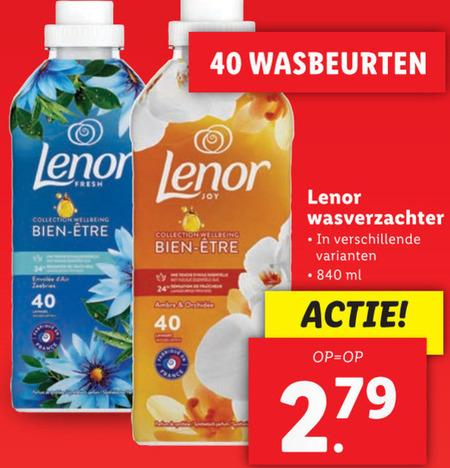 Lenor   wasverzachter folder aanbieding bij  Lidl - details