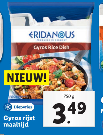 Eridanous   diepvriesmaaltijd folder aanbieding bij  Lidl - details