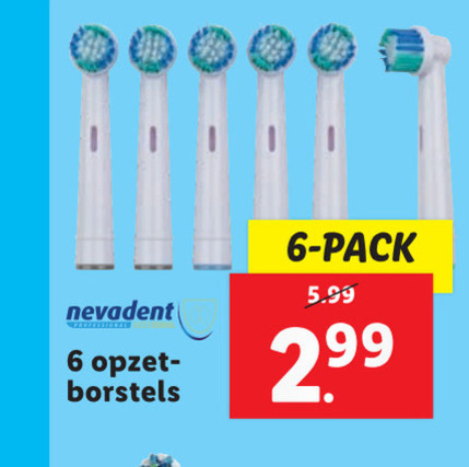 Nevadent   opzetborstel folder aanbieding bij  Lidl - details