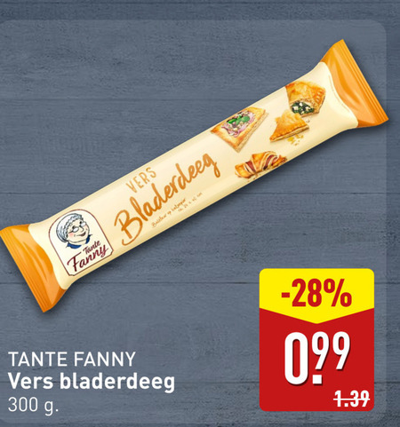 Tante Fanny   bladerdeeg folder aanbieding bij  Aldi - details