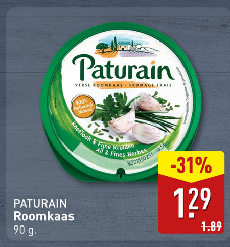 Paturain   roomkaas folder aanbieding bij  Aldi - details