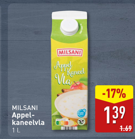 Milsani   vla folder aanbieding bij  Aldi - details