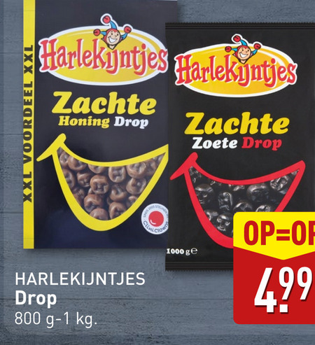 Harlekijntjes   drop folder aanbieding bij  Aldi - details