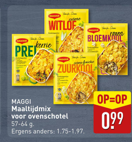 Maggi   maaltijdmix folder aanbieding bij  Aldi - details