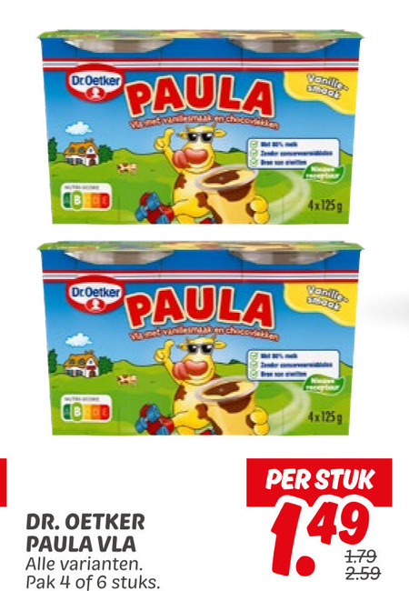 Dr Oetker   vla folder aanbieding bij  Dekamarkt - details