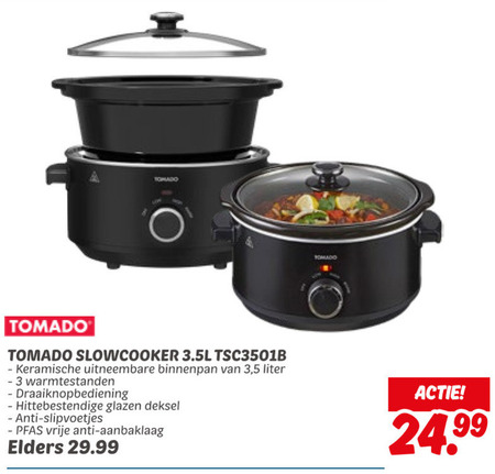 Tomado   slowcooker folder aanbieding bij  Dekamarkt - details