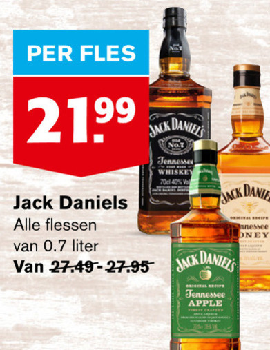 Jack Daniels   whisky folder aanbieding bij  Hoogvliet - details