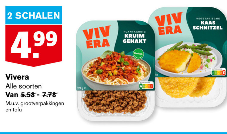 Vivera   vegetarisch folder aanbieding bij  Hoogvliet - details