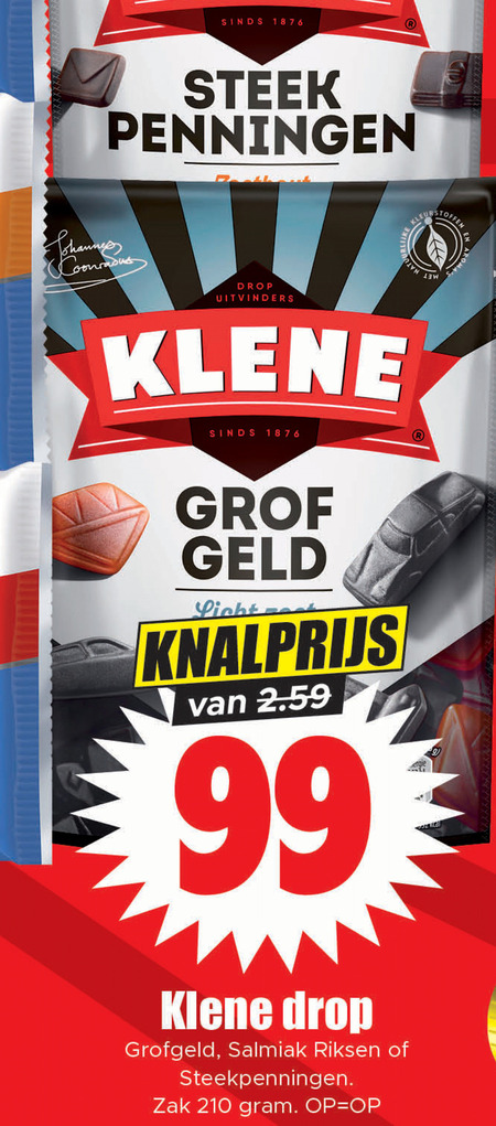 Klene   drop folder aanbieding bij  Dirk - details