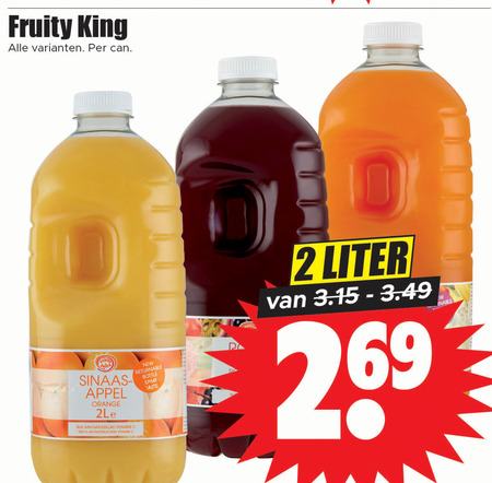 Fruity King   fruitdrank folder aanbieding bij  Dirk - details