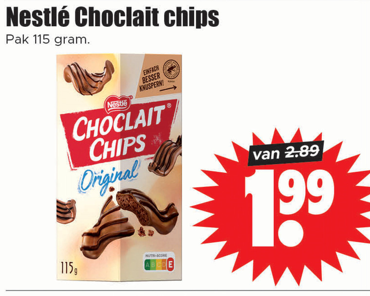 Nestle   chocolade folder aanbieding bij  Dirk - details