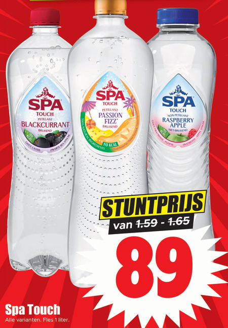 Spa en Fruit   fruitdrank folder aanbieding bij  Dirk - details