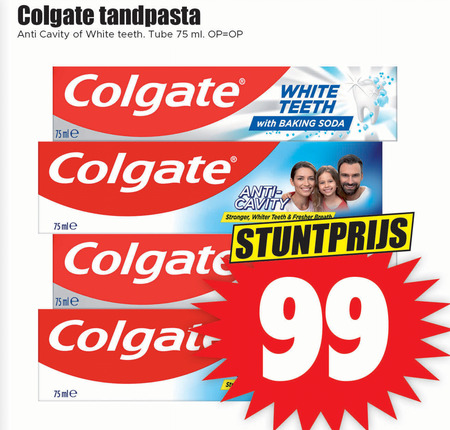 Colgate   tandpasta folder aanbieding bij  Dirk - details