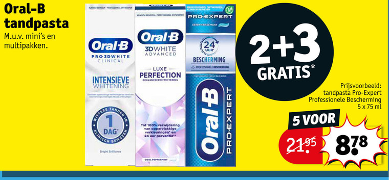 Oral-B   tandpasta folder aanbieding bij  Kruidvat - details