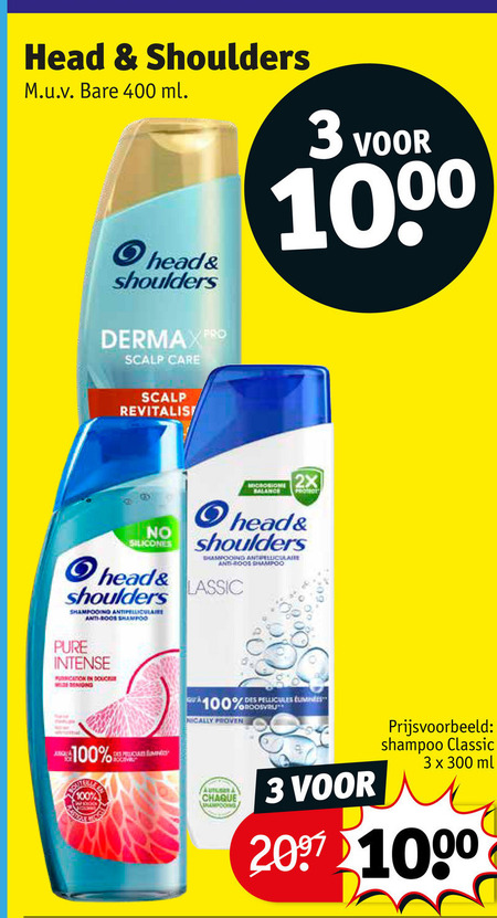 Head and Shoulders   shampoo folder aanbieding bij  Kruidvat - details