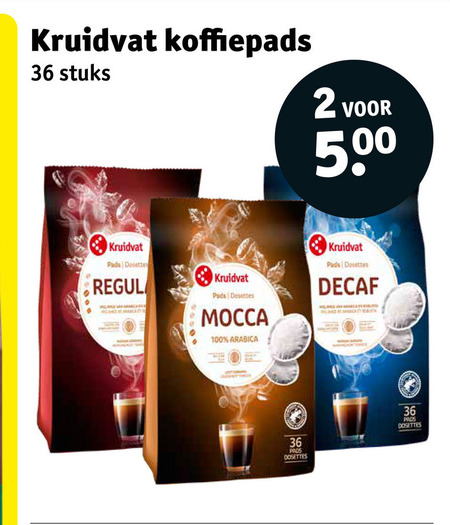 Kruidvat Huismerk   koffiepad folder aanbieding bij  Kruidvat - details