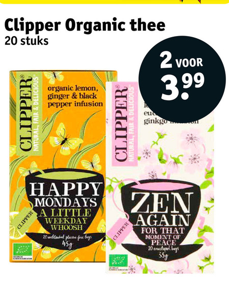 Clipper   thee folder aanbieding bij  Kruidvat - details