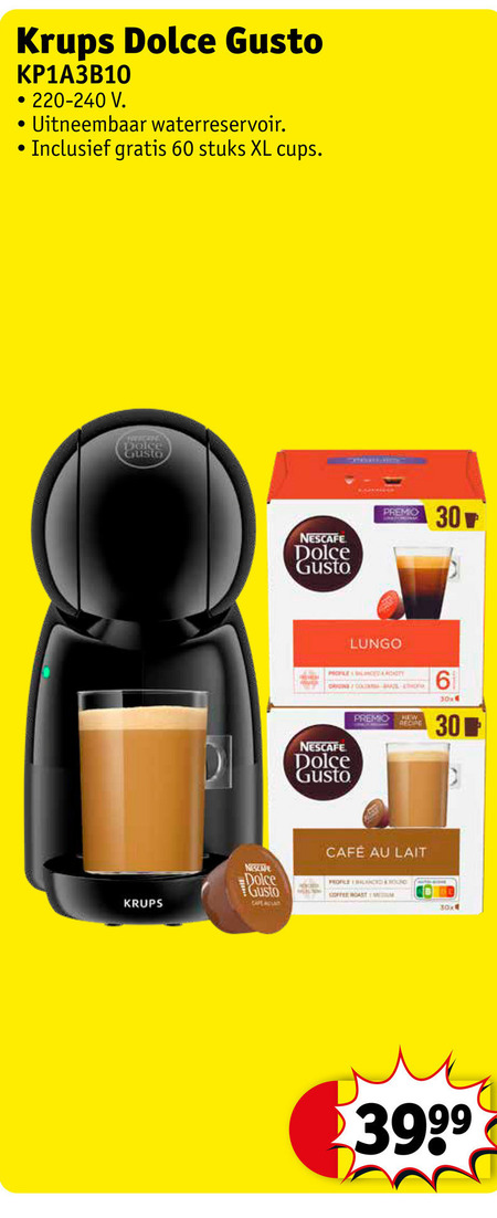 Krups   dolce gusto apparaat folder aanbieding bij  Kruidvat - details