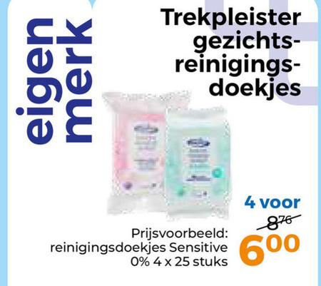 Trekpleister Huismerk   reinigingsdoekje folder aanbieding bij  Trekpleister - details