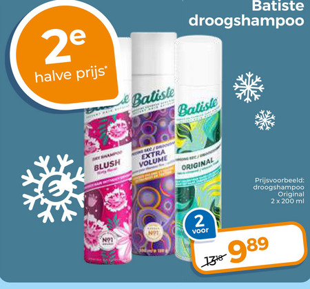 Batiste   droogshampoo folder aanbieding bij  Trekpleister - details