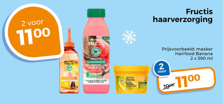 Garnier Fructis   conditioner, haarverzorging folder aanbieding bij  Trekpleister - details