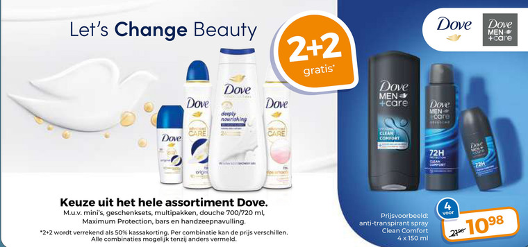 Dove   deodorant, douchegel folder aanbieding bij  Trekpleister - details