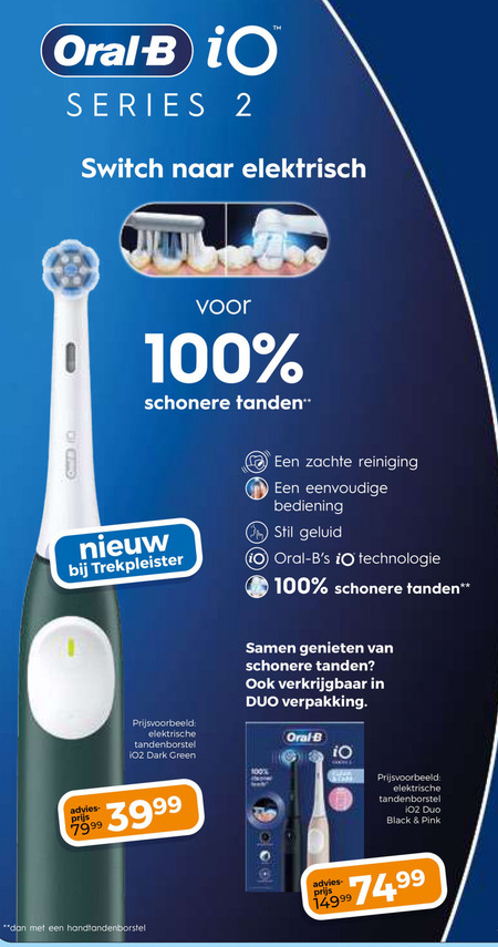 Braun Oral-B   electrische tandenborstel folder aanbieding bij  Trekpleister - details