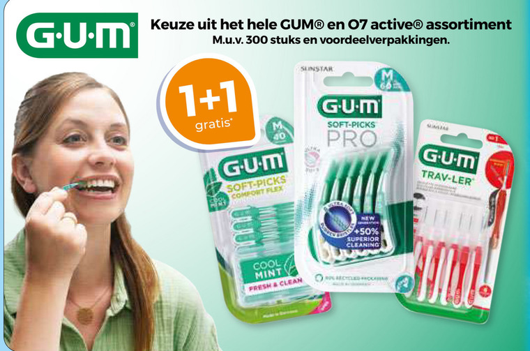 G.U.M.   interdentale ragers folder aanbieding bij  Trekpleister - details