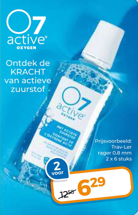 O7 Active   mondwater folder aanbieding bij  Trekpleister - details