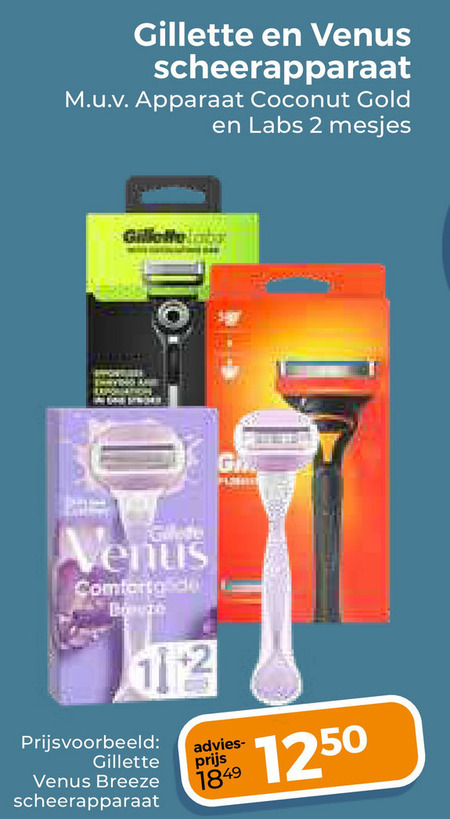 Gillette   dames handscheerapparaat, heren handscheerapparaat folder aanbieding bij  Trekpleister - details